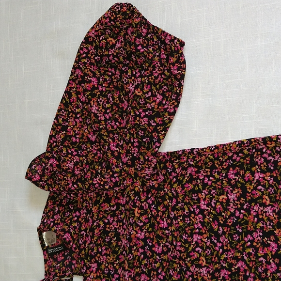 H&M autumn floral mini dress size Xsmall - Picture 10 of 13